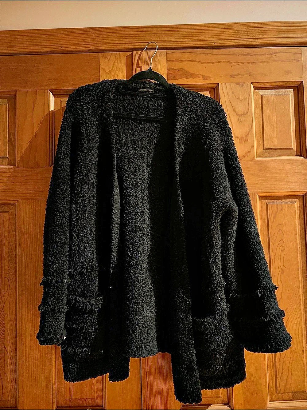 Barefoot Dreams Black Teddy Jacket Like New